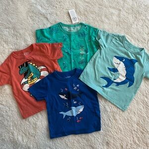 The Children's Place / First Impressions Short Sleeve Tees - Dino and sea life